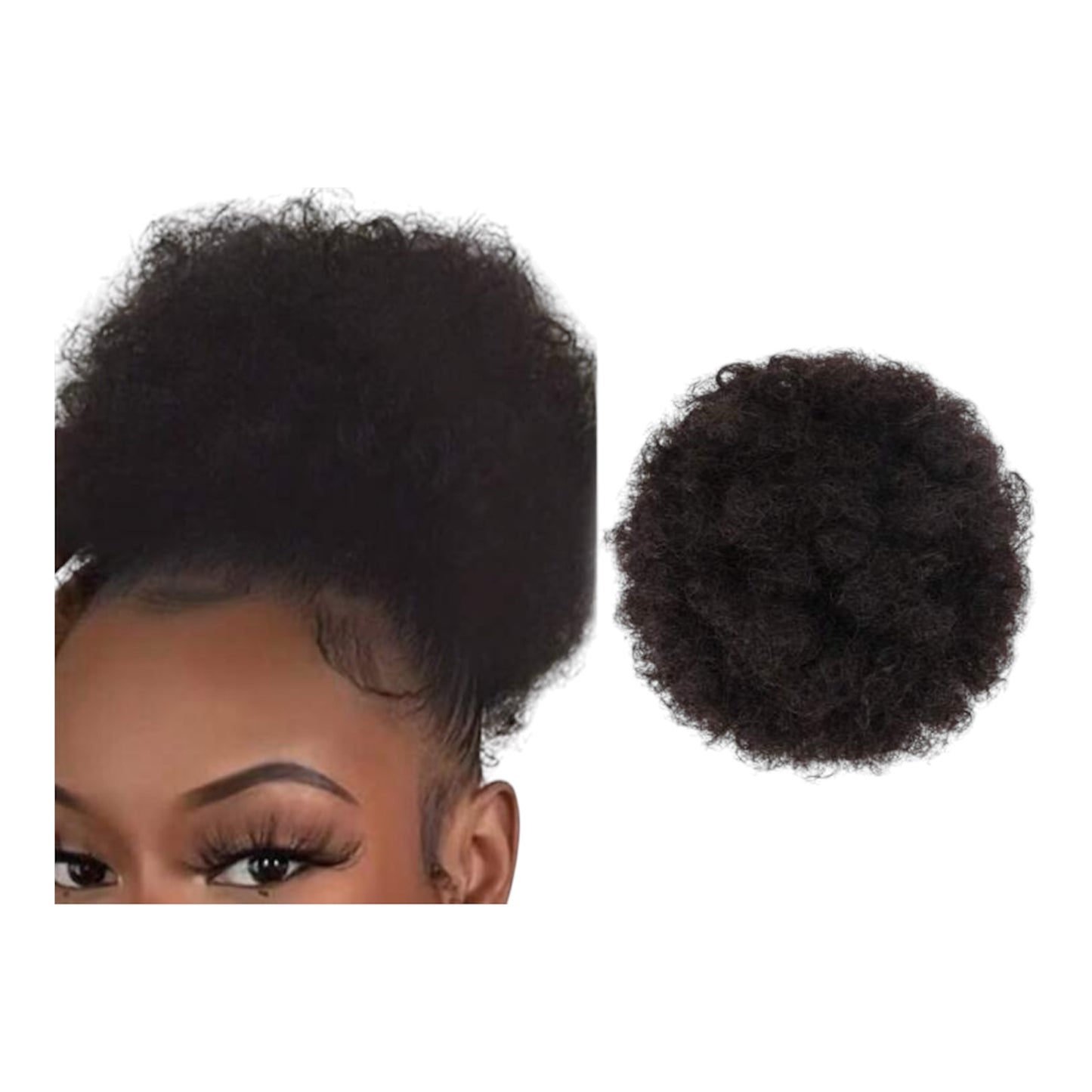 Queue De Cheval Afro Puff 6" Noir