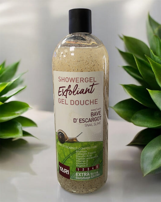 SHOWER GEL EXFOLIANT AVEC BAVE D'EXCARGOT - GEL DOUCHE 1L