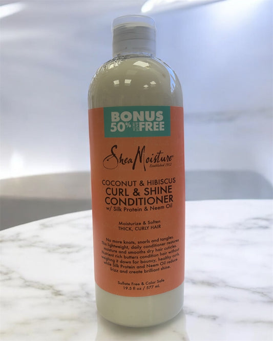 SHEA MOISTURE - COCONUT & SHINE CONDITIONER - COCONUT HIBISCUS